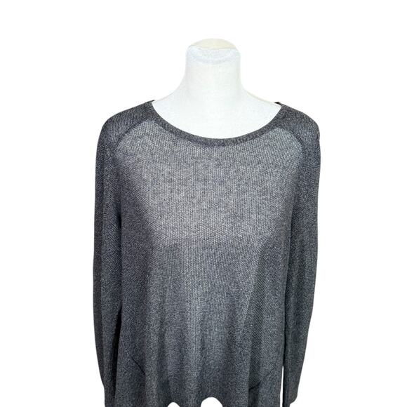 Eileen Fisher System Tunic Top Women Large Lightweight Wool Capsule Quiet Luxury - Picture 2 of 8